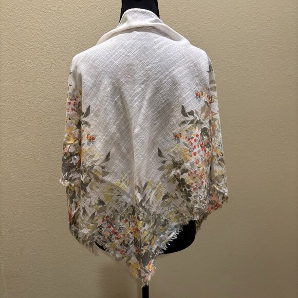 J.Jill Pure Jill Accessories Floral Spring Scarf Wrap - Picture 4 of 9
